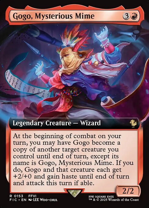 Gogo, Mysterious Mime Card Front