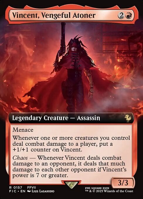 Vincent, Vengeful Atoner Card Front