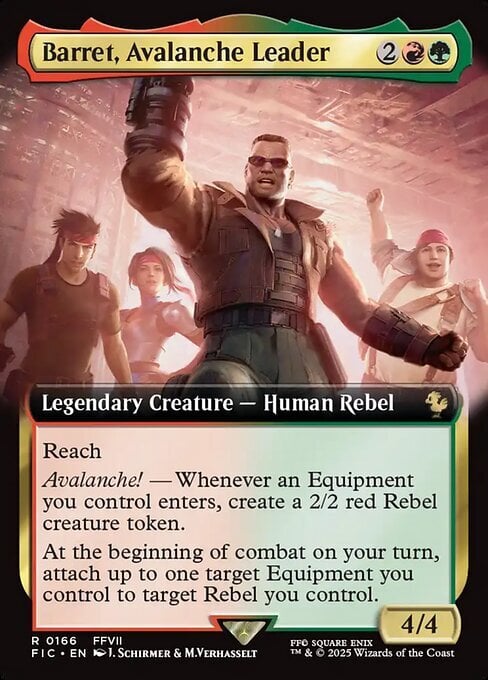 Barret, Avalanche Leader Card Front