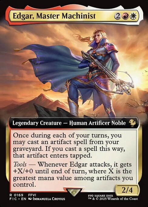 Edgar, Master Machinist Card Front