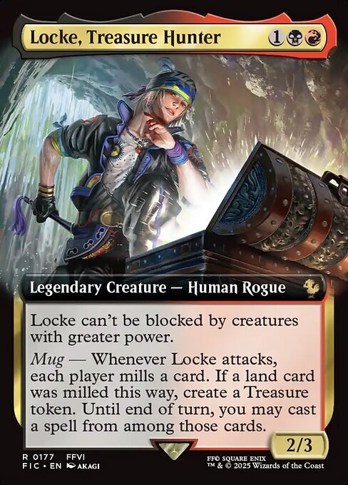 Locke, Treasure Hunter Card Front