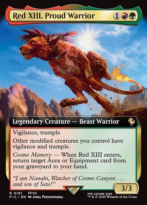 Red XIII, Proud Warrior Card Front