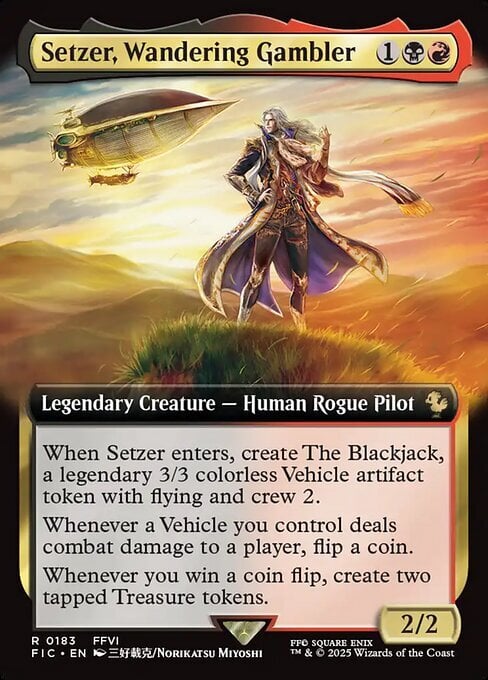 Setzer, Wandering Gambler Card Front