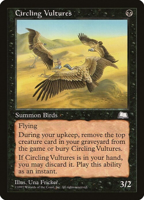 Circling Vultures Card Front