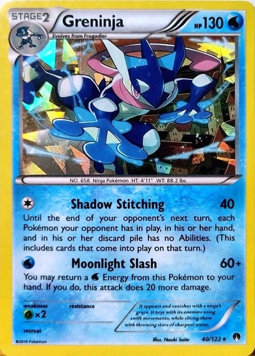 Greninja [Shadow Stitching | Moonlight Slash] Card Front