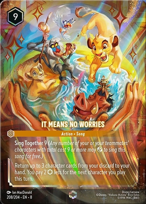 It Means No Worries Card Front