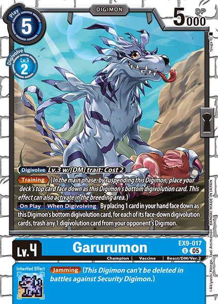 Garurumon Card Front