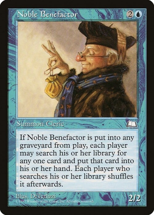 Benefattore Nobile Card Front