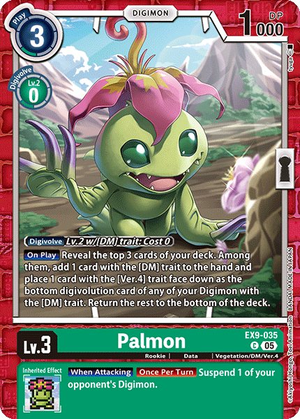 Palmon Card Front