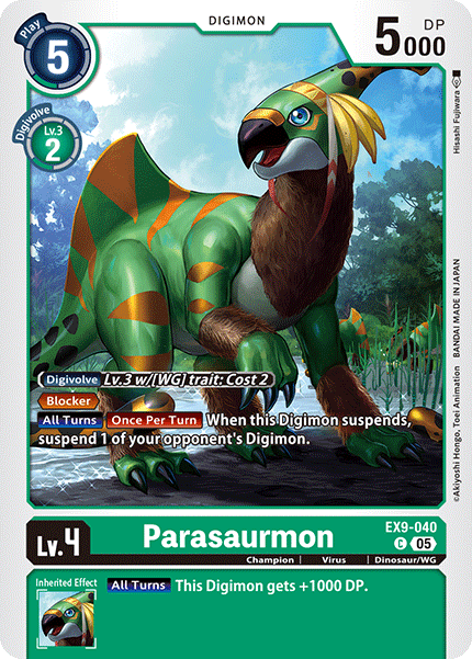 Parasaurmon Card Front