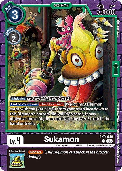 Sukamon Card Front