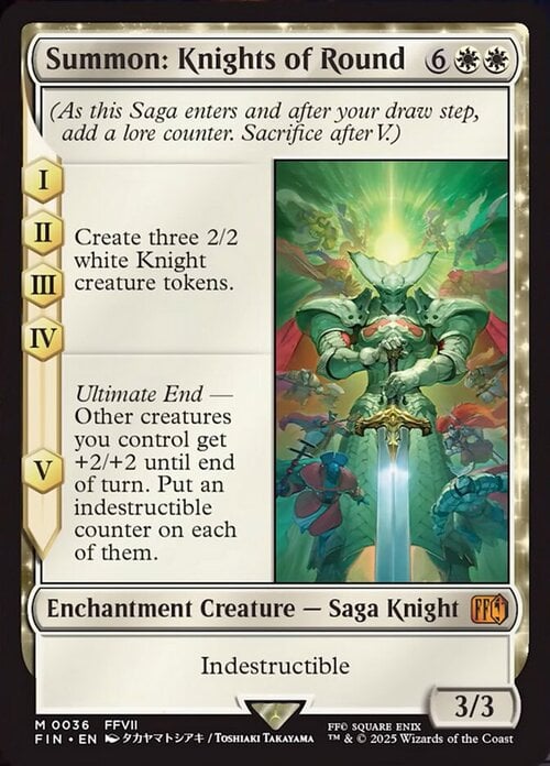 Summon: Knights of Round Card Front