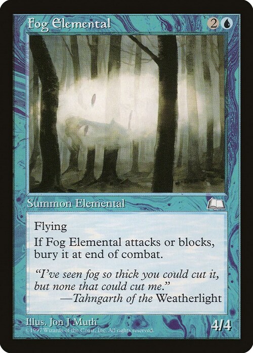 Fog Elemental Card Front
