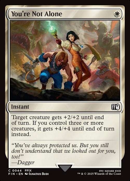 You're Not Alone Card Front