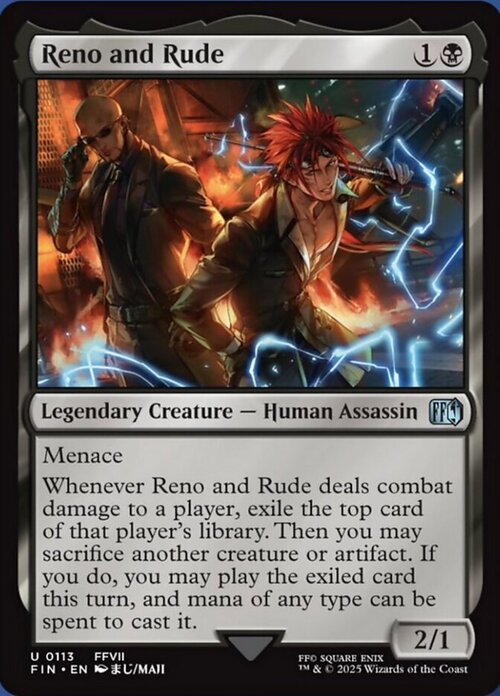Reno and Rude Card Front