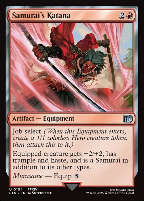 Samurai's Katana Card Front