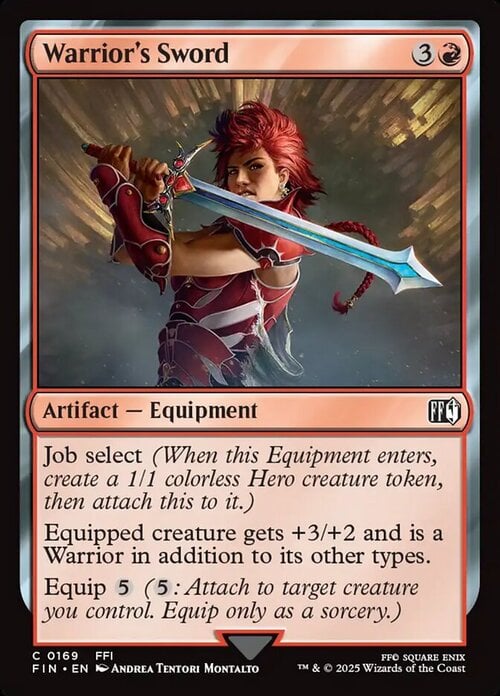 Warrior's Sword Card Front