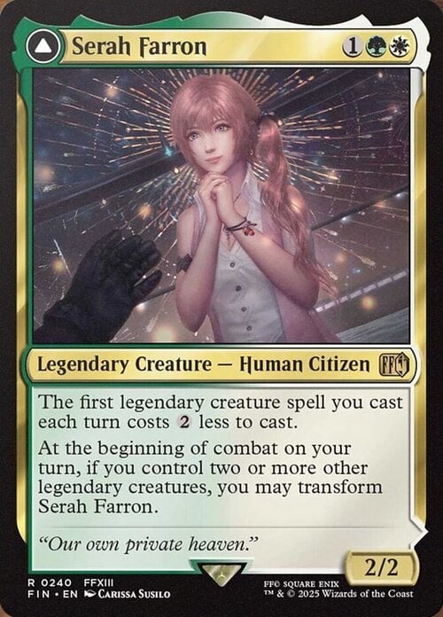 Serah Farron // Crystallized Serah Card Front