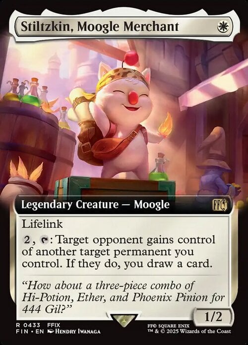Stiltzkin, Moogle Merchant Card Front