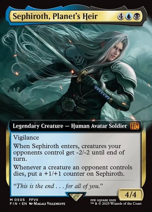 Sephiroth, Planet's Heir Card Front