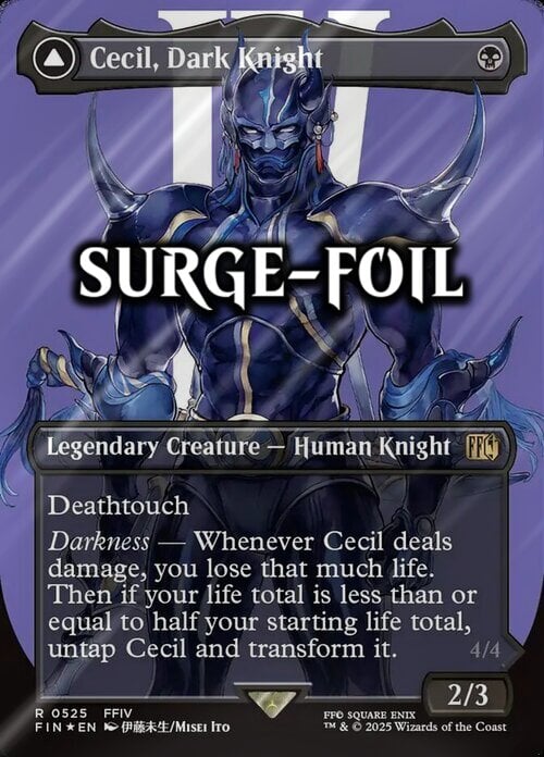 Cecil, Dark Knight // Cecil, Redeemed Paladin Card Front