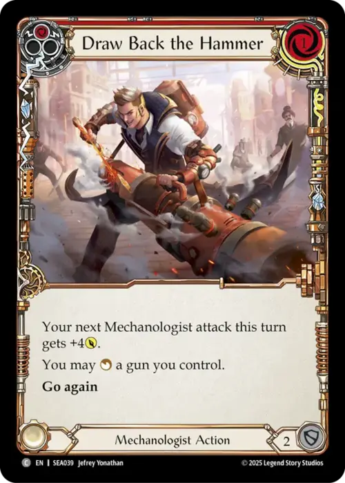 Draw Back the Hammer Card Front