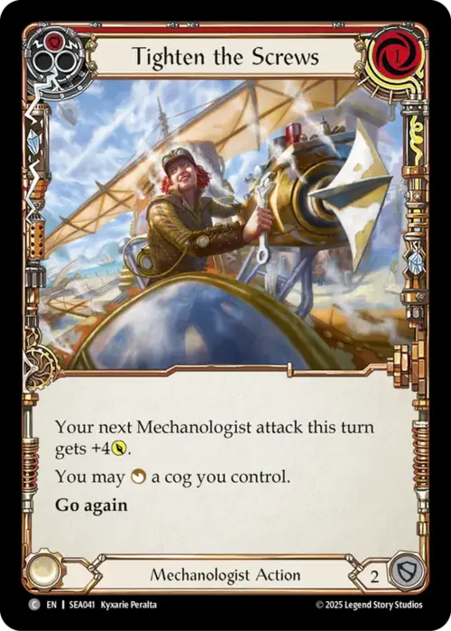 Tighten the Screws Card Front