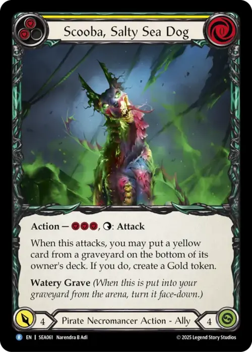 Scooba, Salty Sea Dog Card Front