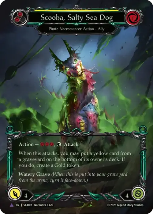 Scooba, Salty Sea Dog Card Front