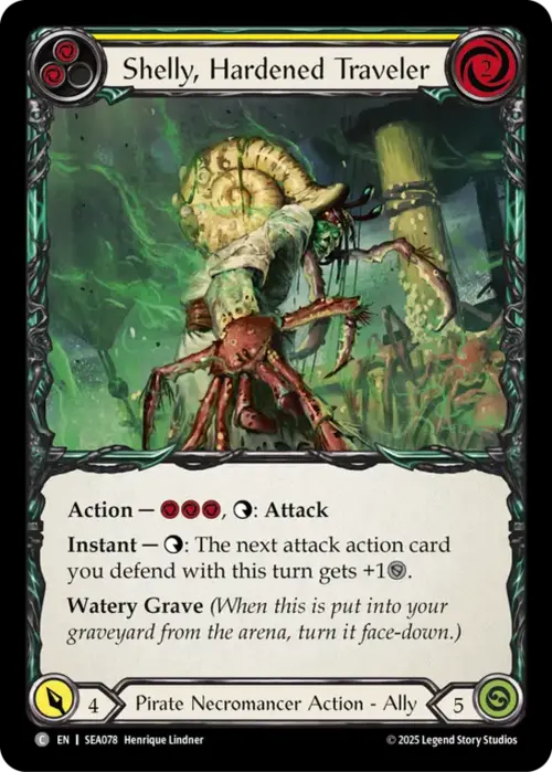 Shelly, Hardened Traveler Card Front