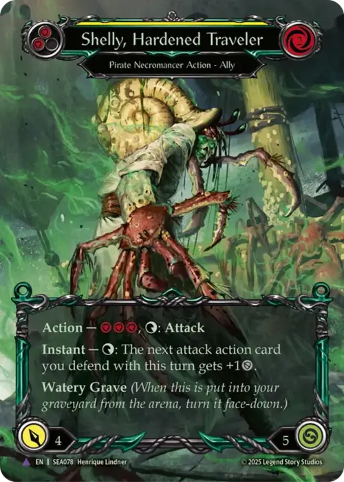 Shelly, Hardened Traveler Card Front