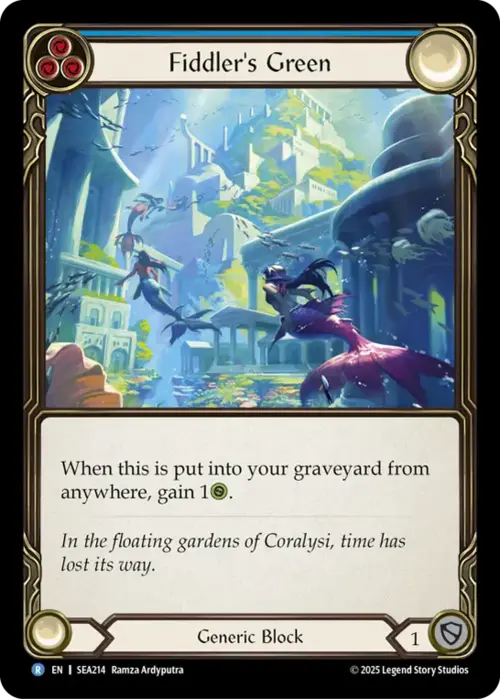 Fiddler's Green - Blue Card Front