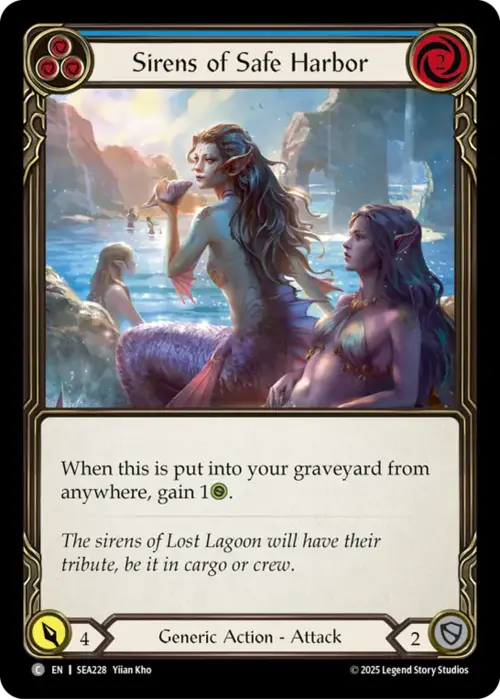 Sirens of Safe Harbor (Blue) Card Front