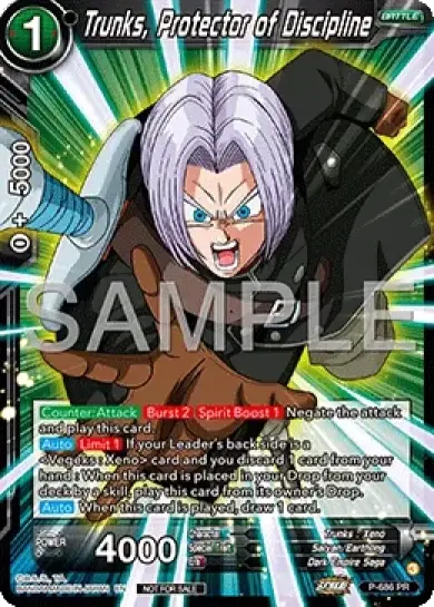 Trunks, Protector of Discipline Card Front