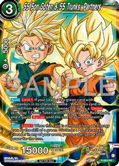 SS Son Goten & SS Trunks, Partners Card Front