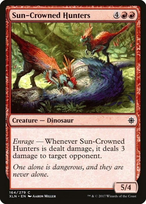 Sun-Crowned Hunters Card Front
