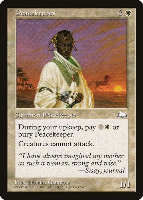 Peacekeeper Card Front