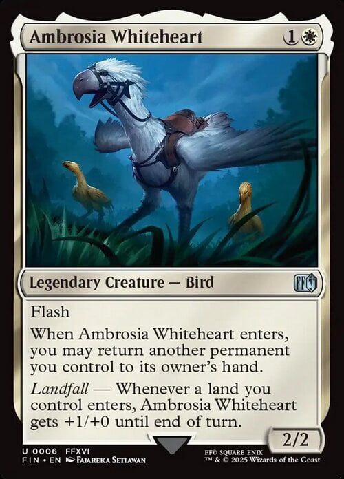 Ambrosia Whiteheart Card Front
