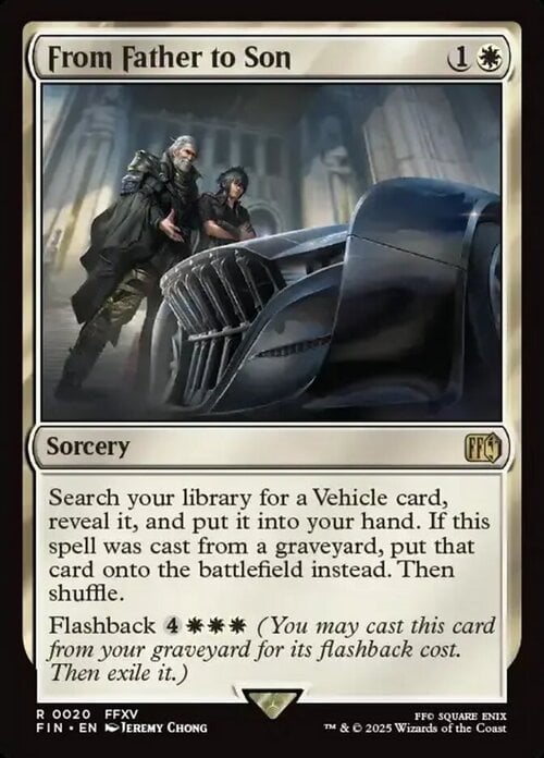 From Father to Son Card Front