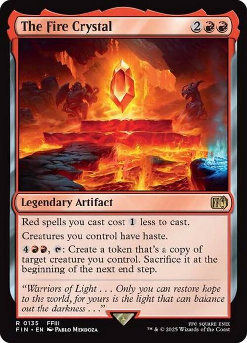 The Fire Crystal Card Front