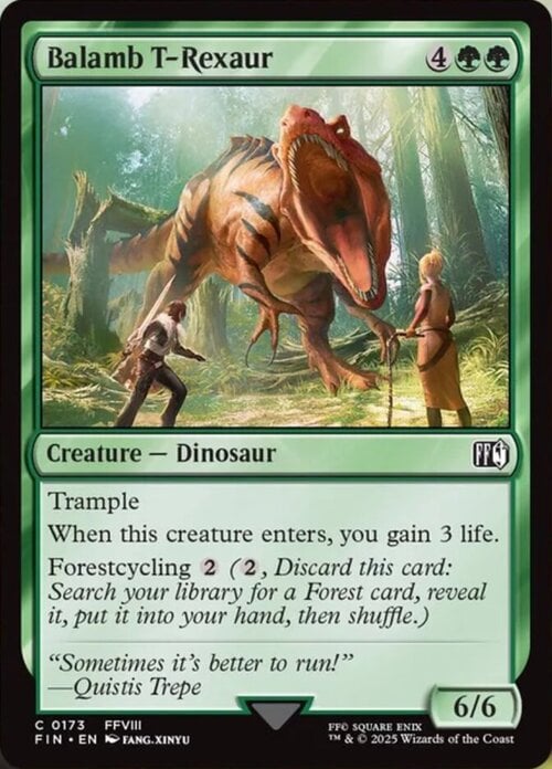 Balamb T-Rexaur Card Front