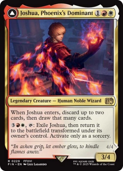 Joshua, Phoenix's Dominant // Phoenix, Warden of Fire Card Front