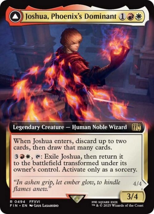 Joshua, Phoenix's Dominant // Phoenix, Warden of Fire Card Front