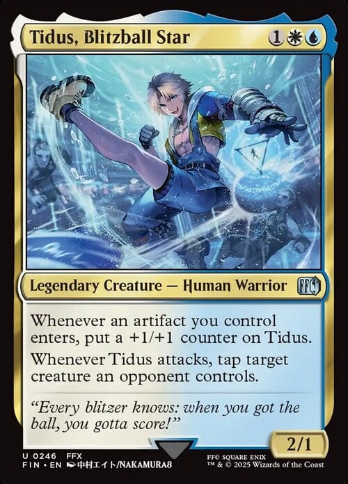 Tidus, Blitzball Star Card Front