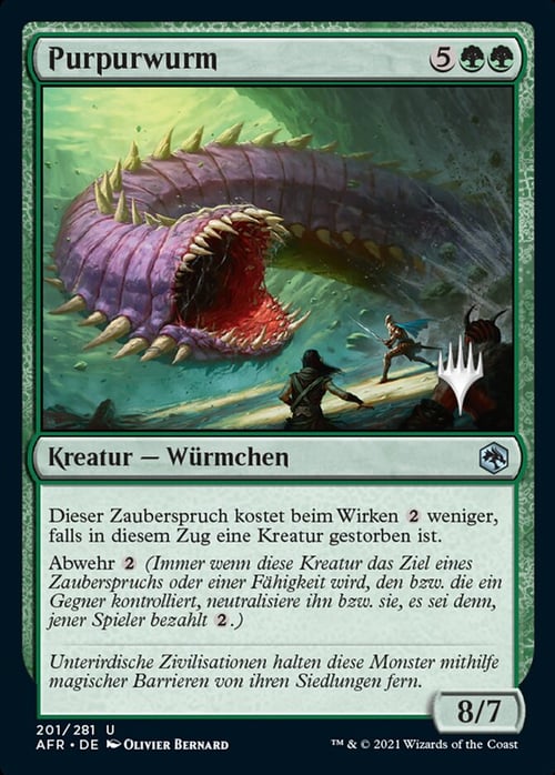 Purpurwurm Card Front