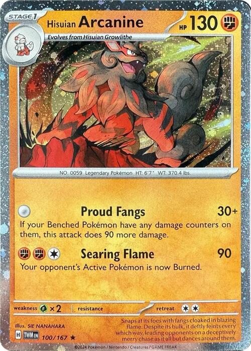 Hisuian Arcanine Card Front