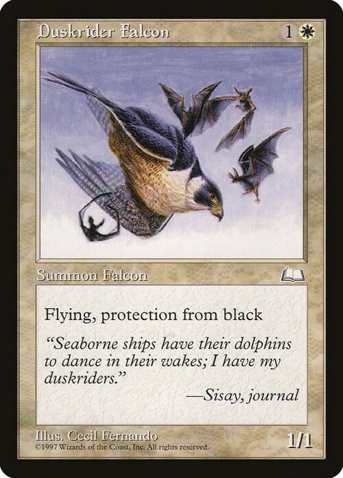 Duskrider Falcon Card Front