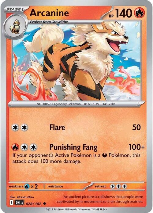 Arcanine Card Front