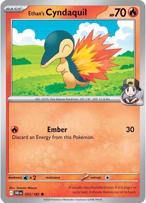 Ethan's Cyndaquil Card Front