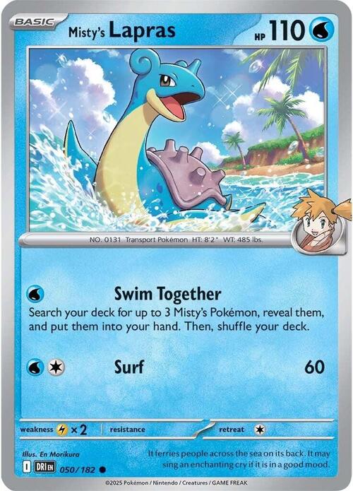 Misty's Lapras Card Front